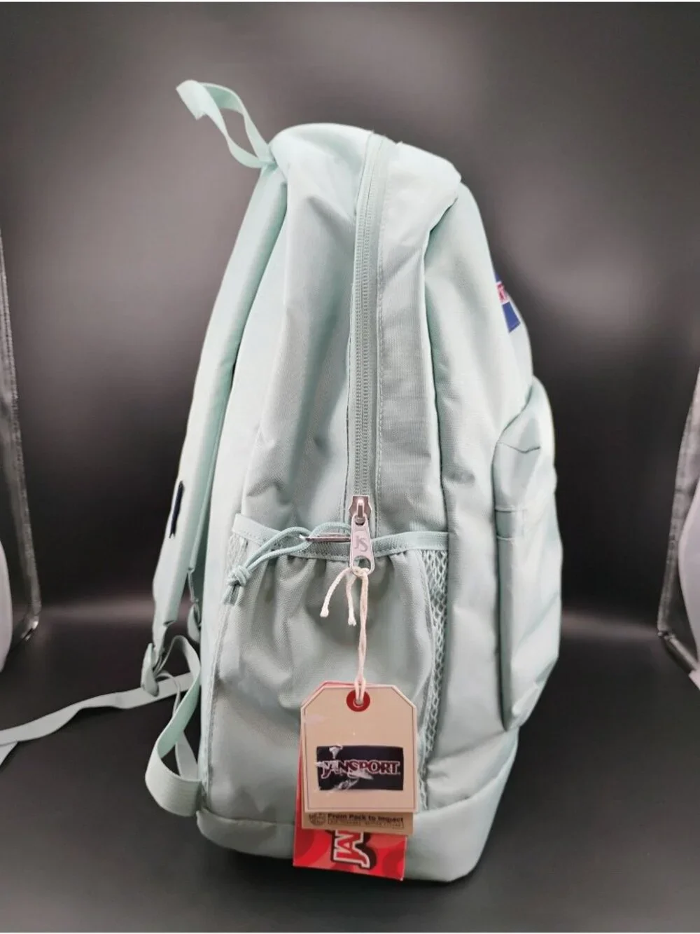 JanSport Light Blue Backpack Classic Design Durable Material Adjustable Straps